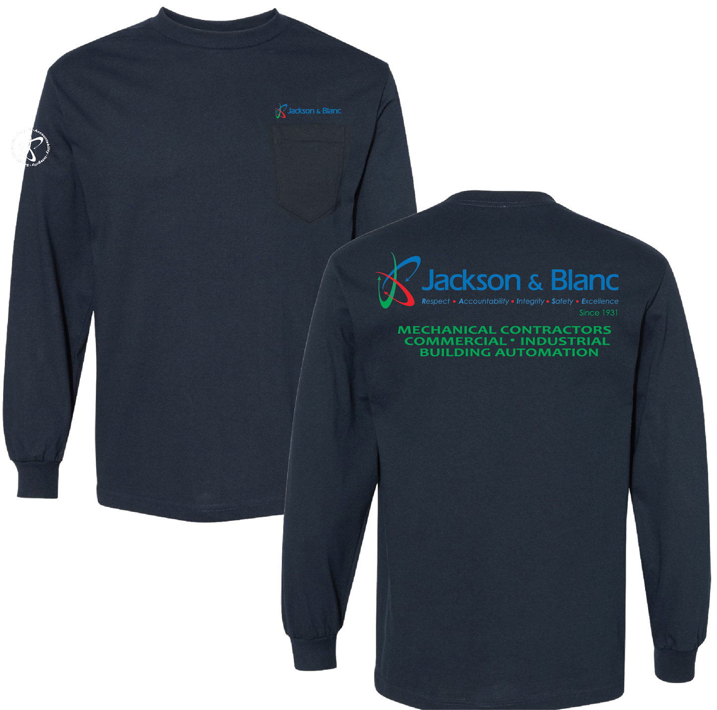 Jackson & Blanc LS Tee - Navy