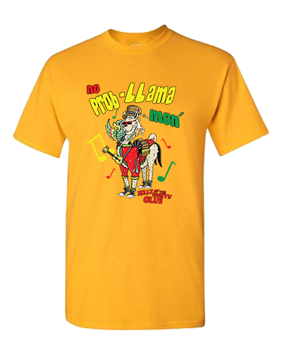 Jelly Of The Month - Llama Adult & Youth Gold Tee's