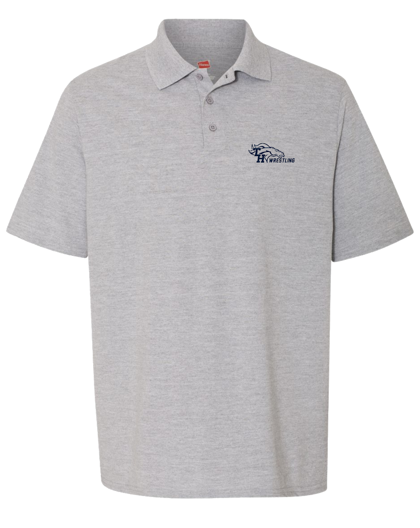 Trabuco - Wrestling Coach Polo Hanes Light Steel