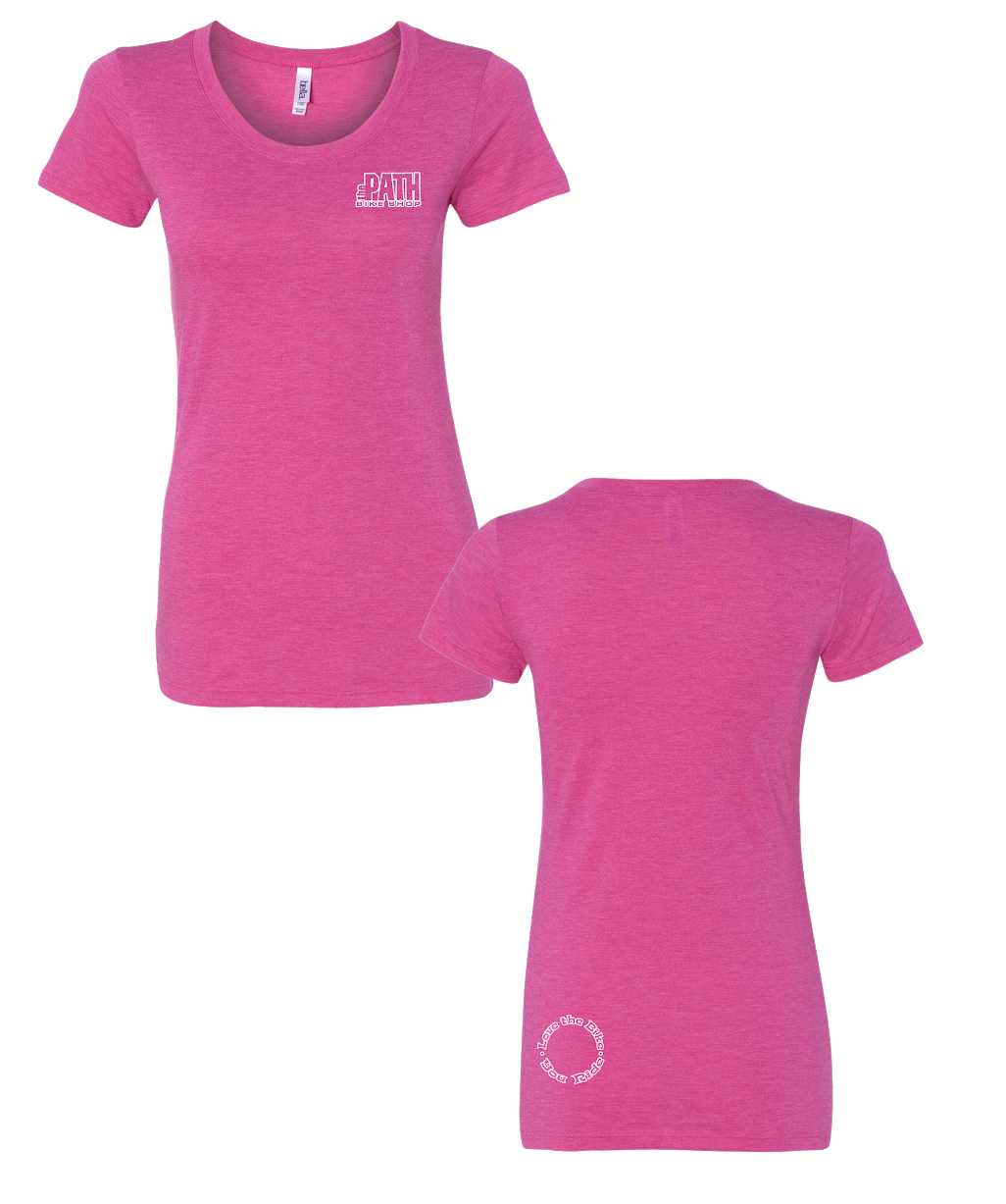 The Path - Logo Girls Tee (Berry triblend)
