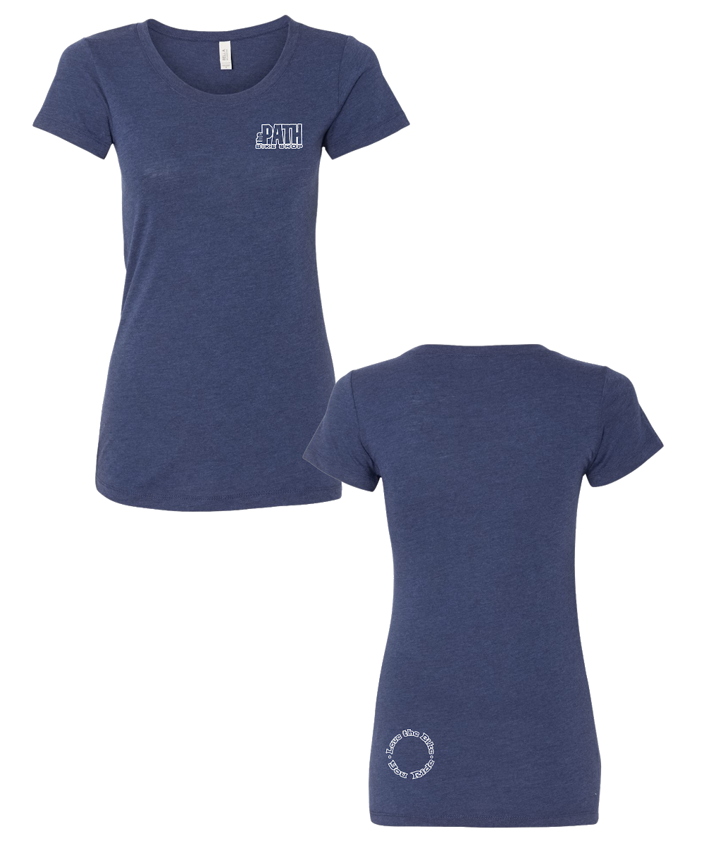 The Path - Logo Girls Tee (Navy Triblend)