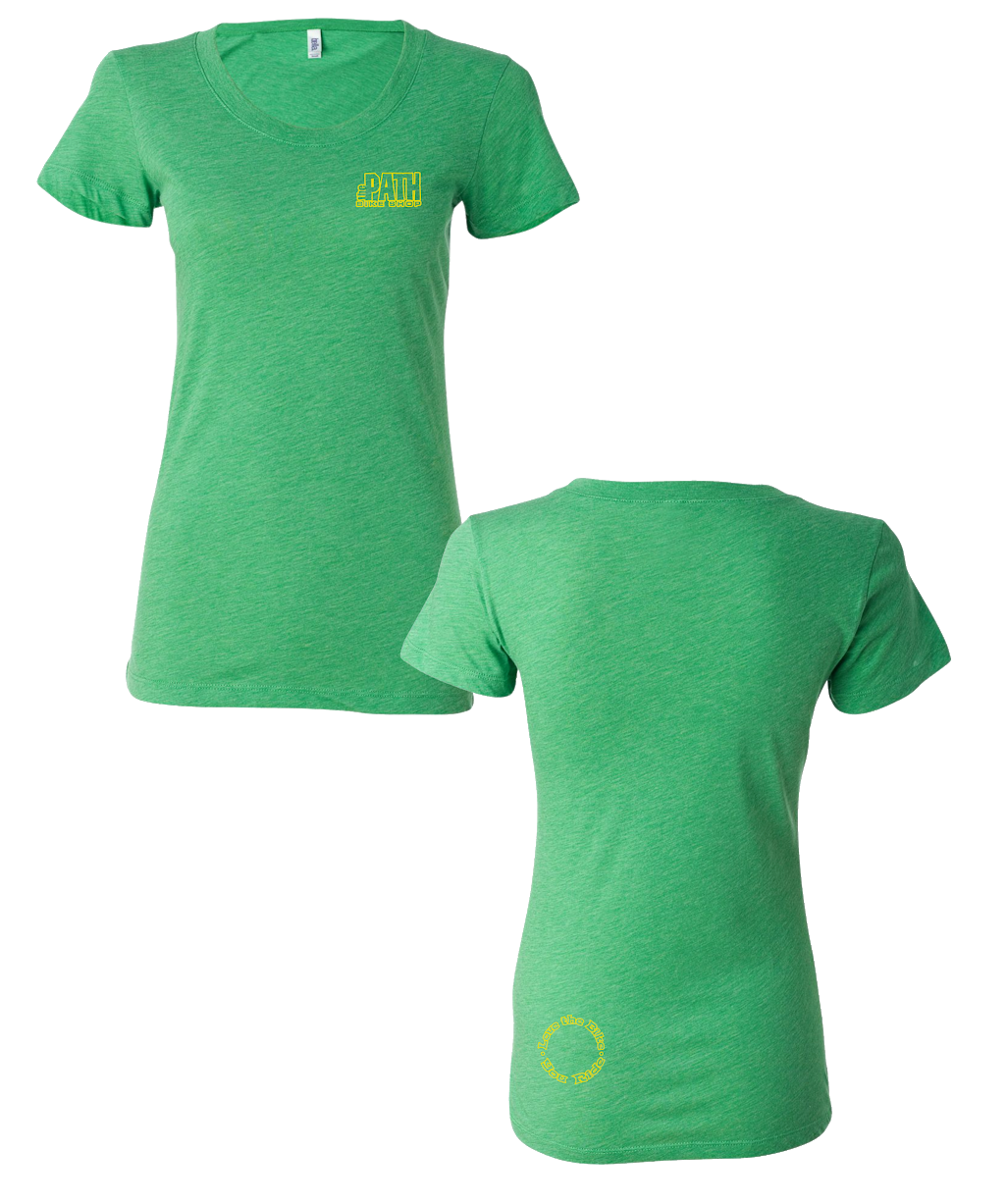 The Path - Logo Girls Tee (Green Triblend)