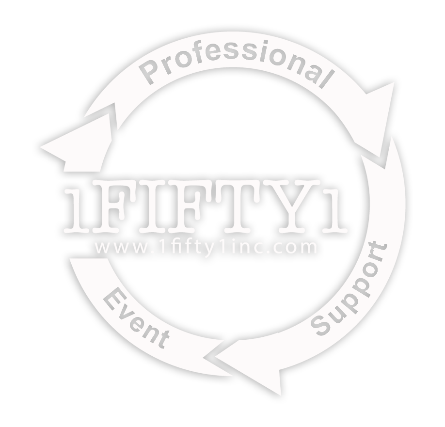 1Fifty1 - 14" Vinyl Stickers (White)