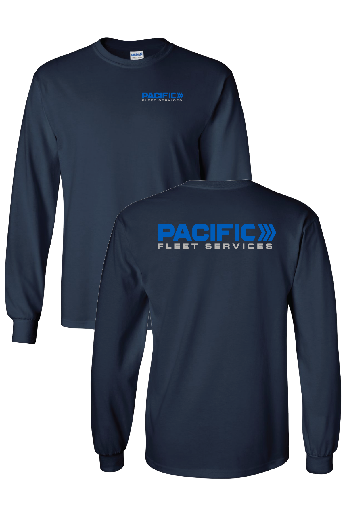 Gildan Ultra Cotton® Navy Longsleeve T-Shirt