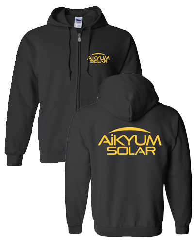 Aikyum Solar - Zip Hoodie (Black)