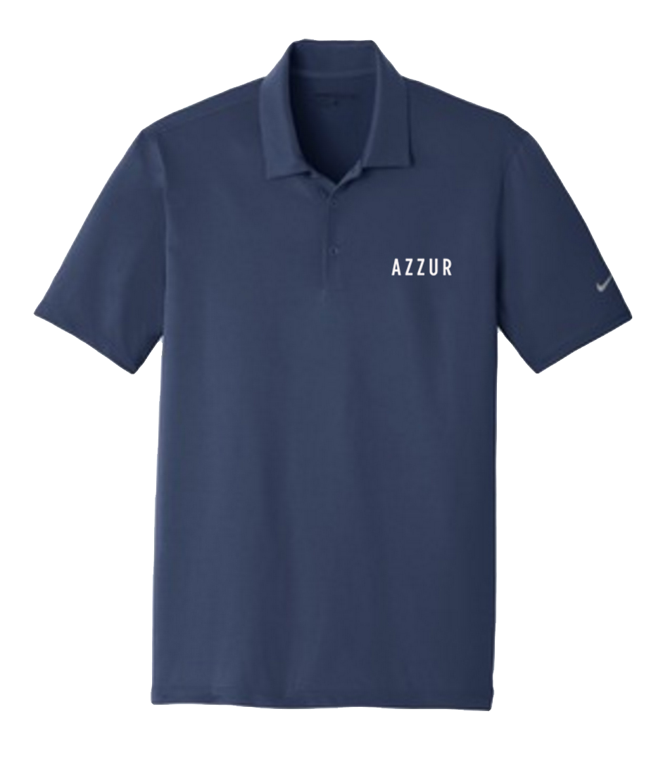 AZZUR - Embroidered Mens Polo (Navy)