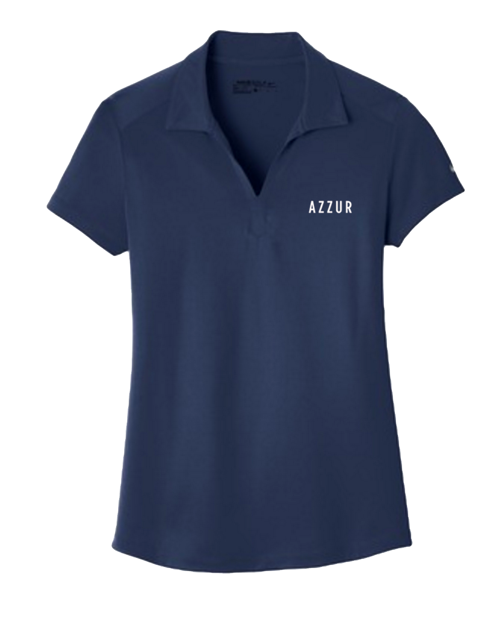 AZZUR - Embroidered Womens Polo (Navy)