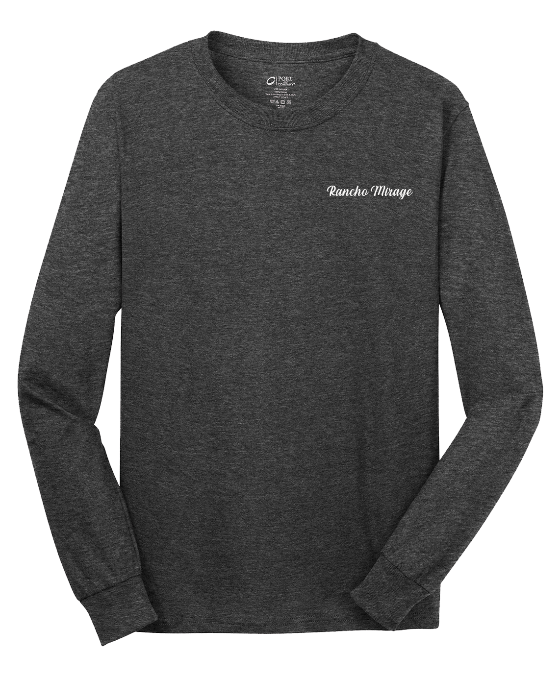 Rancho Mirage - Mens - Port & Company® - Long Sleeve Core Cotton Tee