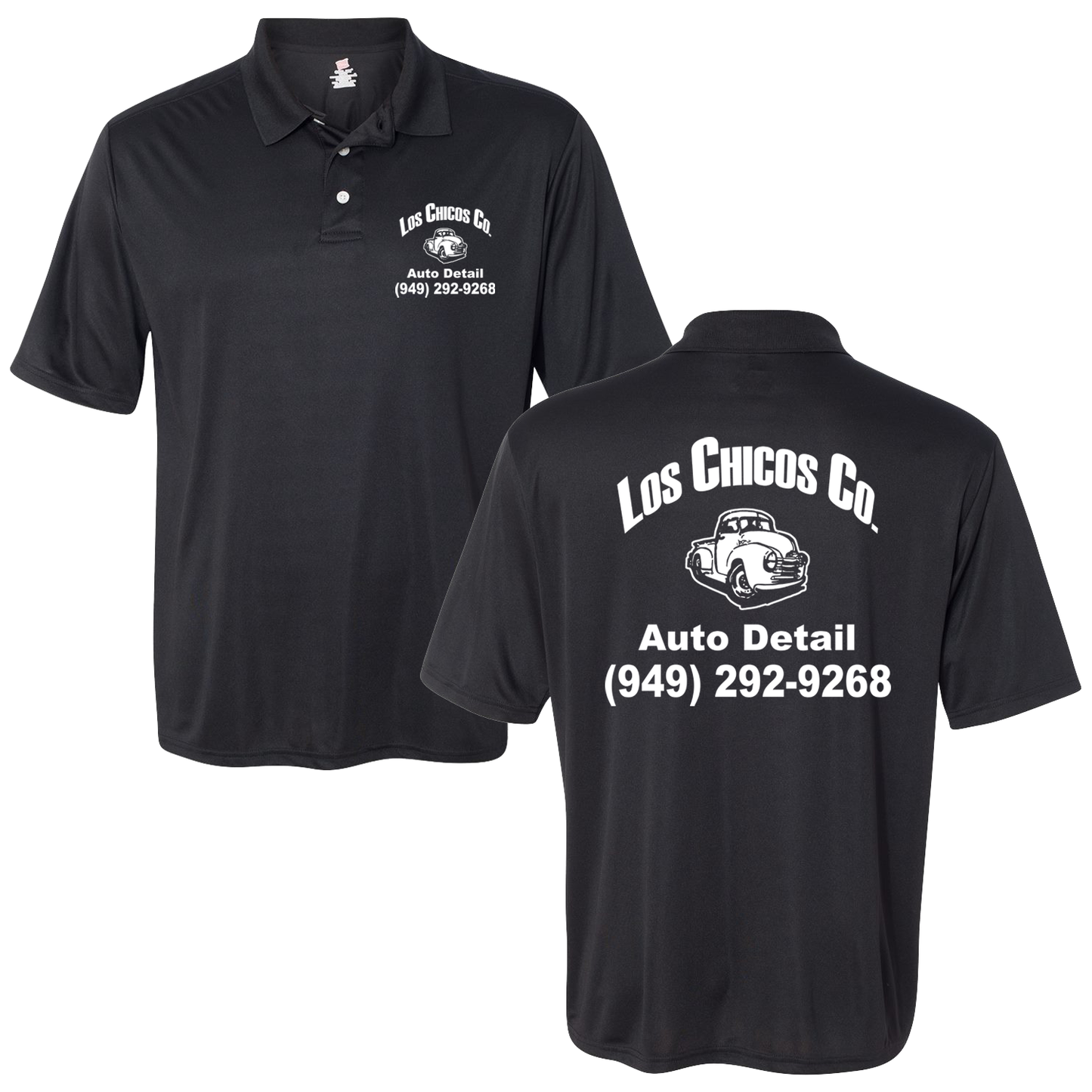 NEW Los Chicos Cool Dri Polo - Black