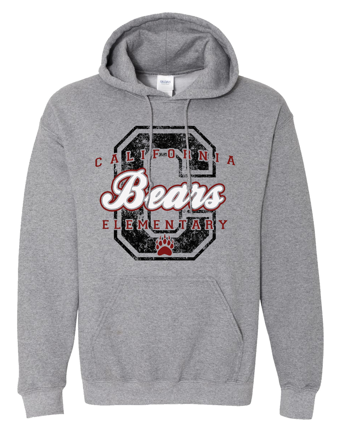 California Elementary - Logo Pullover Hoodie (Graphite Heather)