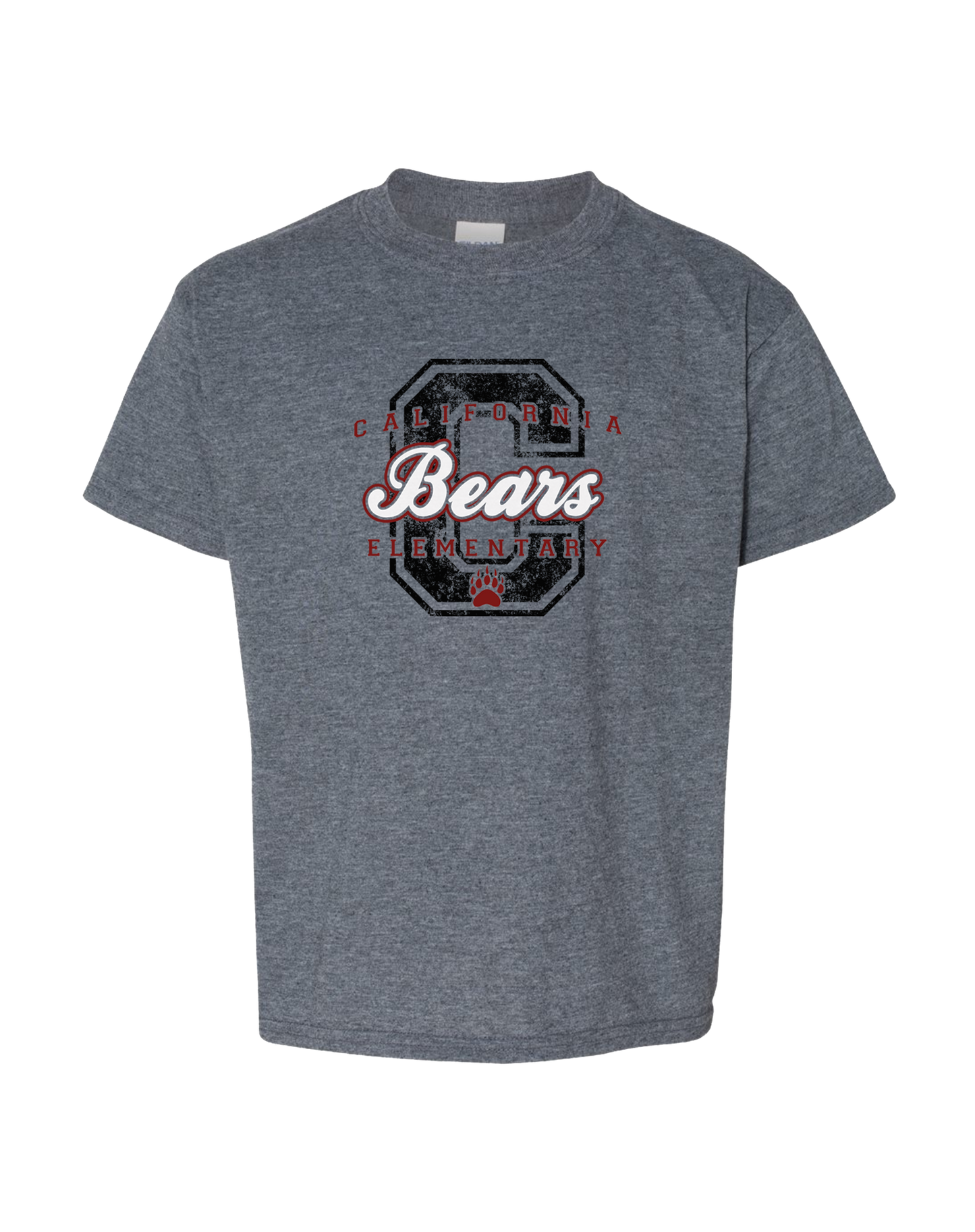 California Elementary - Logo Youth T-shirt (Graphite Heather)