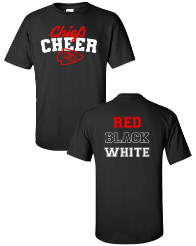 OC Cheer - Black Shirt Adult (TALL)