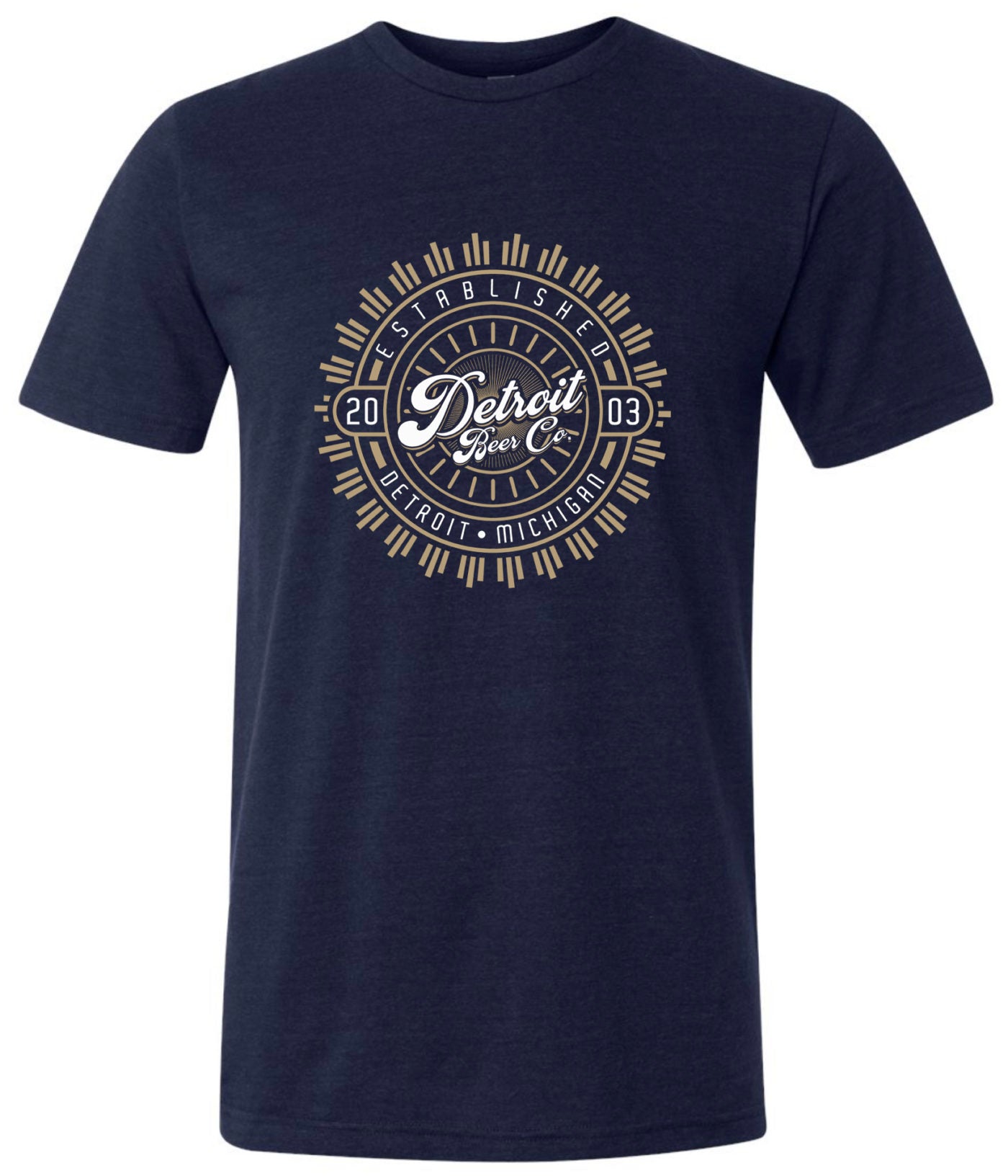 Detroit Beer Co. - Monogram Tee (Navy)