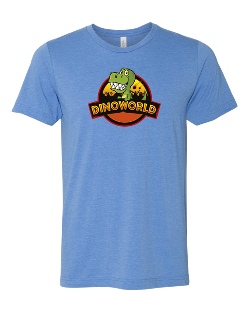Dinoworld Tee - Heather Columbia Blue