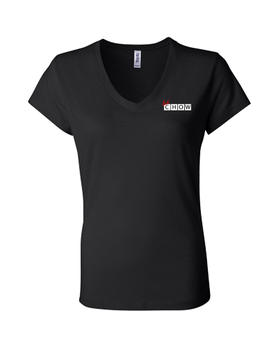 Eat Chow - Ladies V-Neck