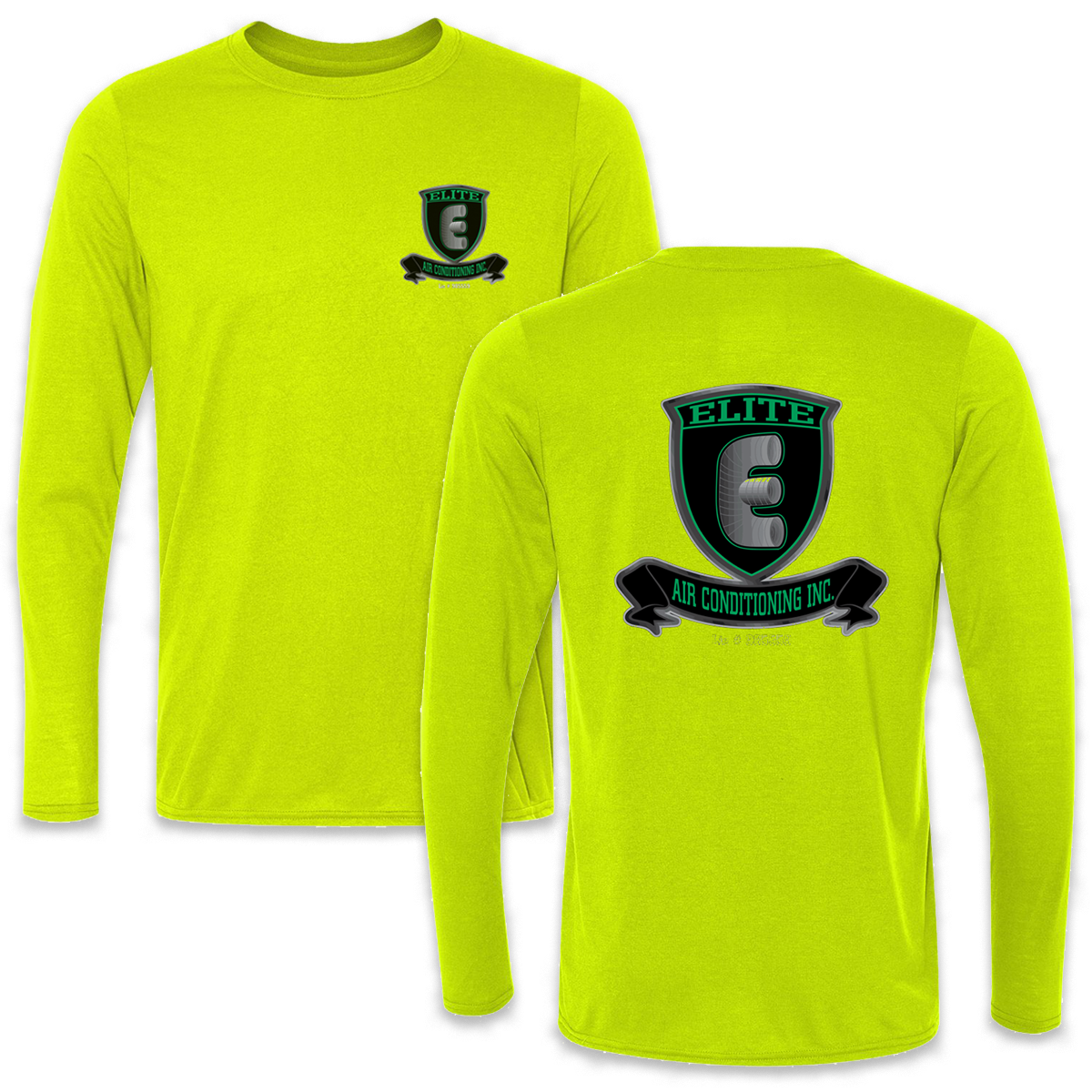 Elite Air Tee - LS Safety Green