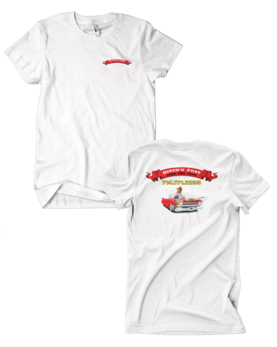 Hitch'n Post - White Hot Rod Tee