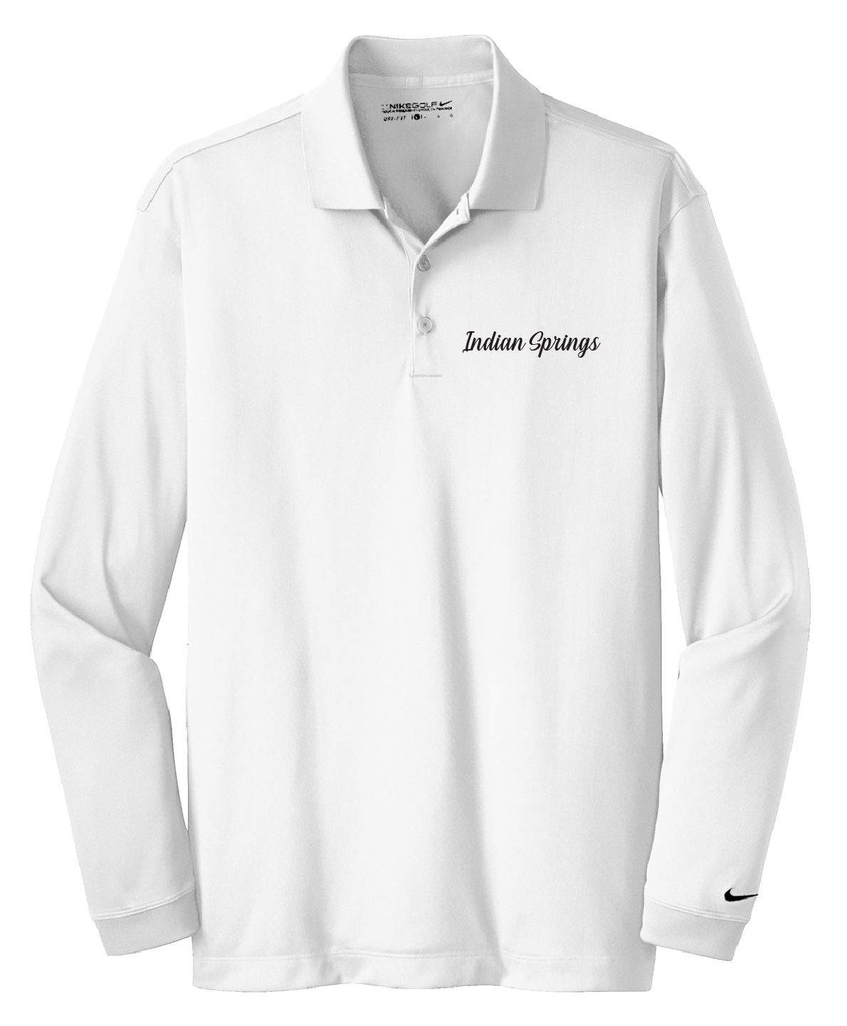 Indian Springs - Mens - Nike Long Sleeve Dri-FIT Stretch Tech Polo