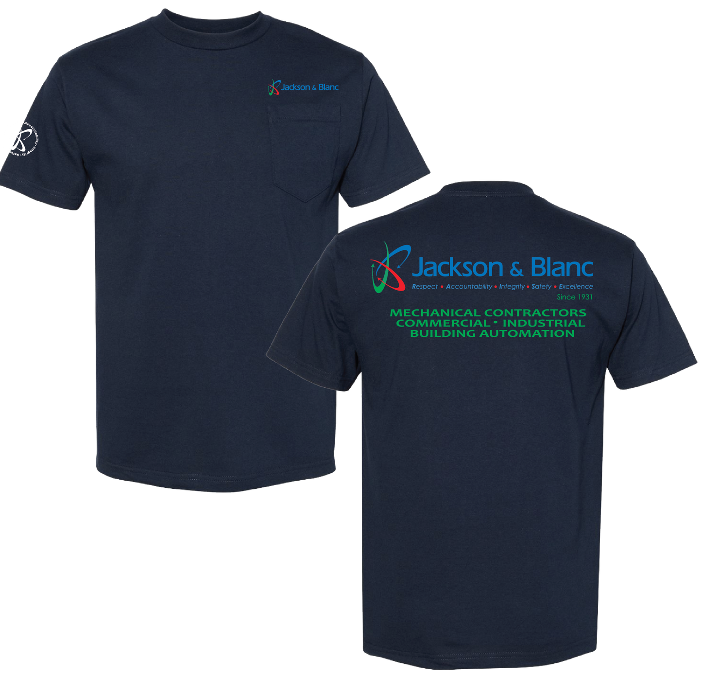 Jackson & Blanc SS Tee - Navy
