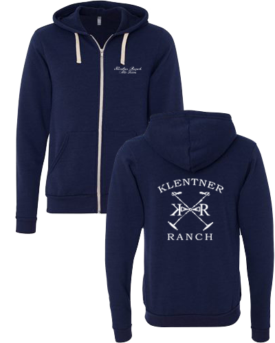 K.R. - Logo Zip Hoodie (Navy)