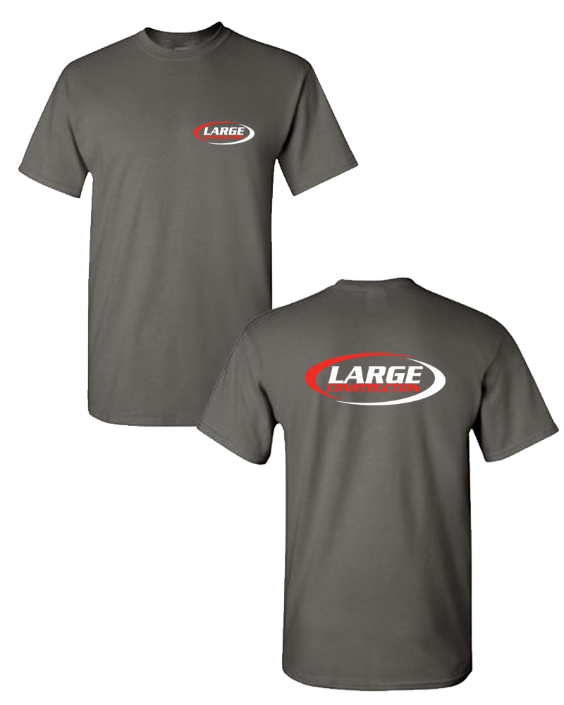 Large Construction - LIGHTWEIGHT Men's Tee (Charcoal)