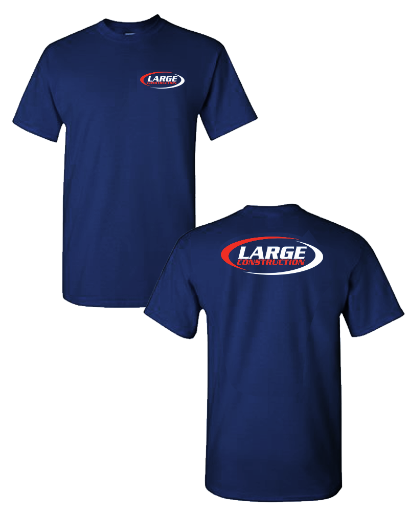 Large Construction - LIGHTWEIGHT Men's Tee (Navy)