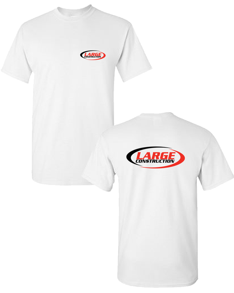 Large Construction - LIGHTWEIGHT Men's Tee (White)