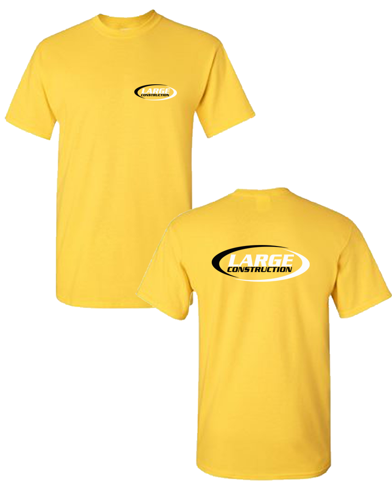 Large Construction - LIGHTWEIGHT Men's Tee (Yellow)