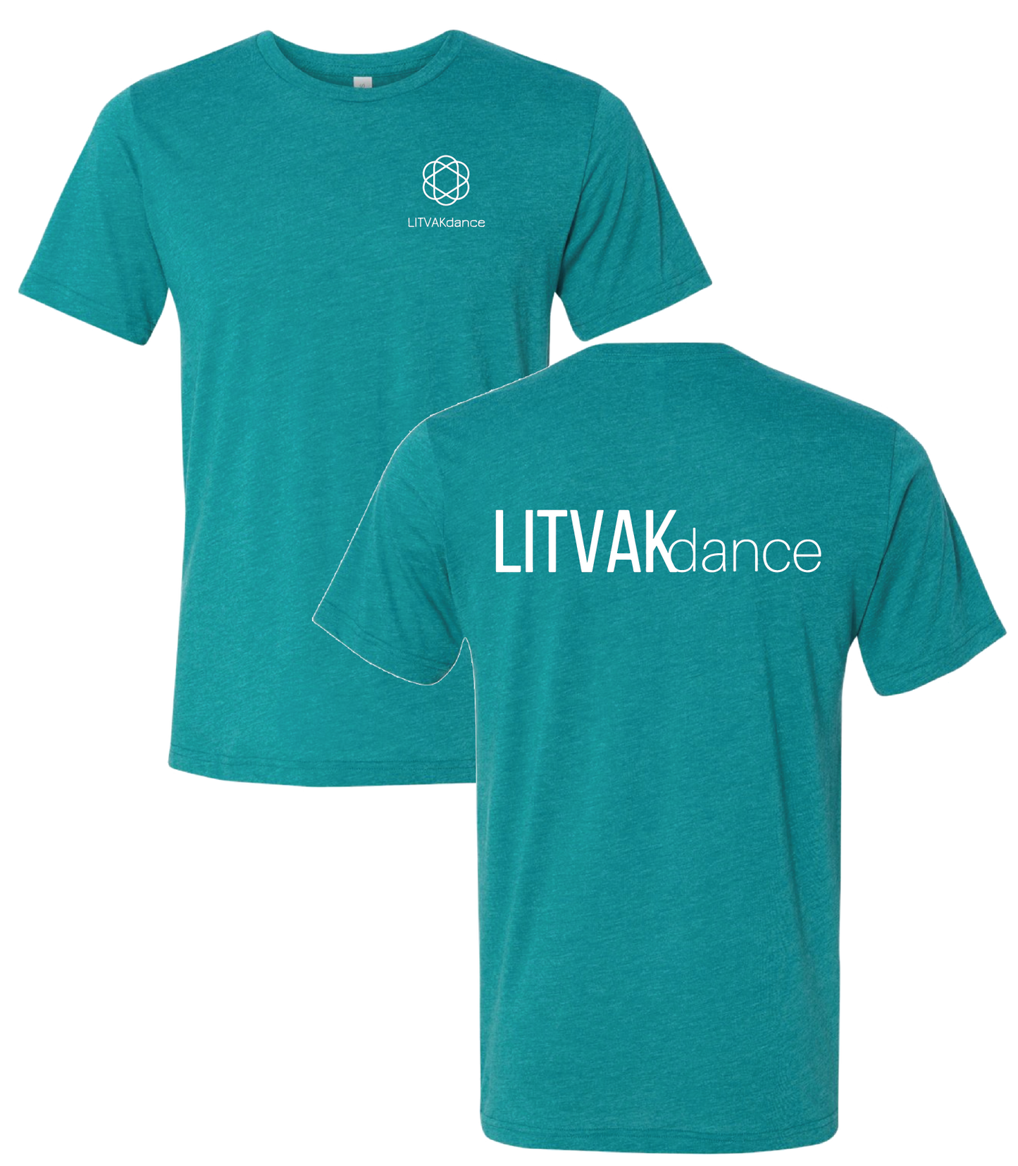 LITVAK - Logo Tshirt 3413 teal Triblend