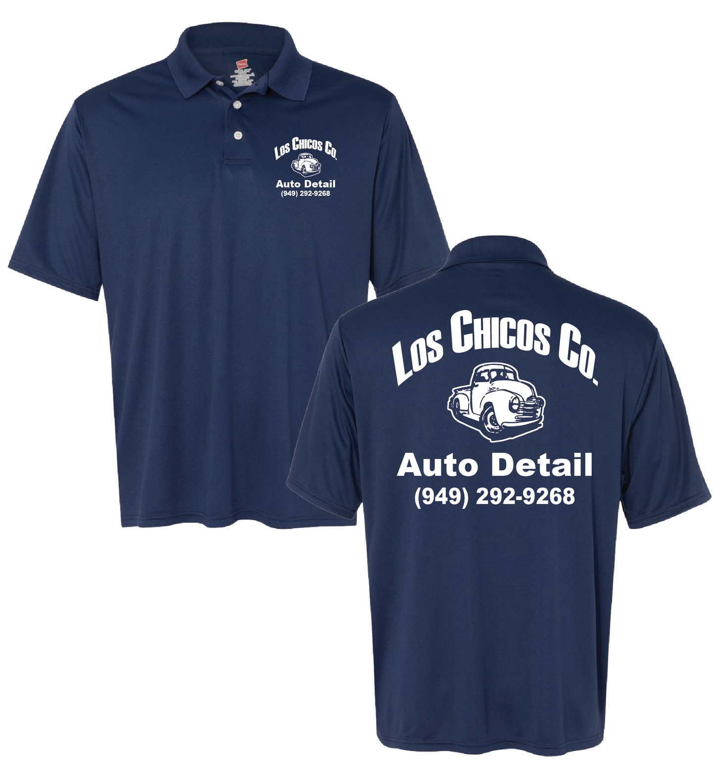 NEW Los Chicos Cool Dri Polo - Navy