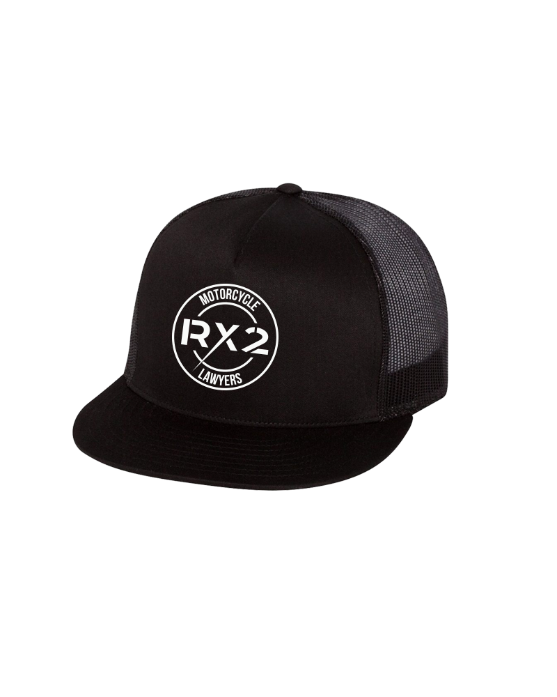 RX2 - Black Snapback (screen print logo)