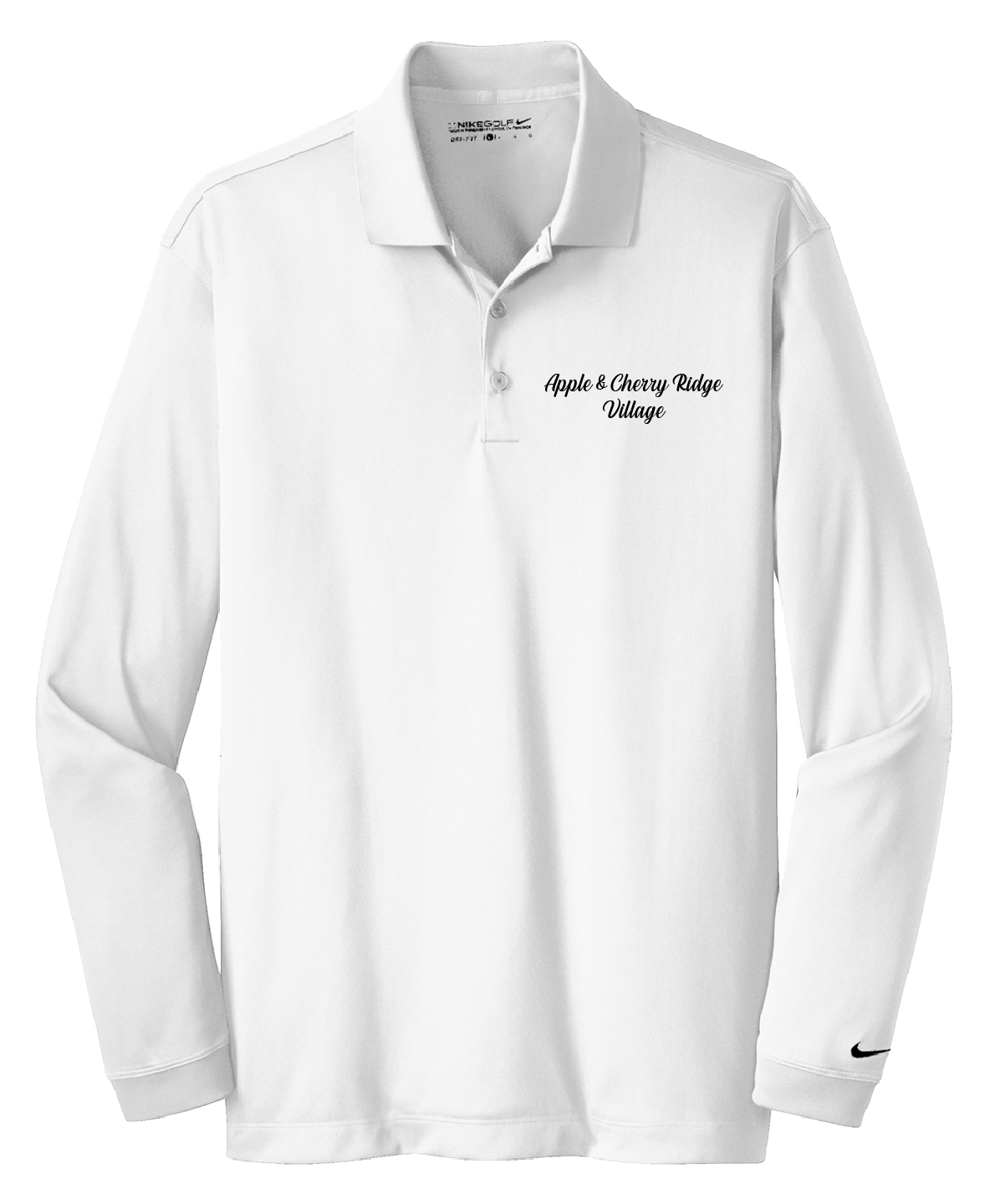 Apple & Cherry Ridge Village - Mens - Nike Long Sleeve Dri-FIT Stretch Tech Polo