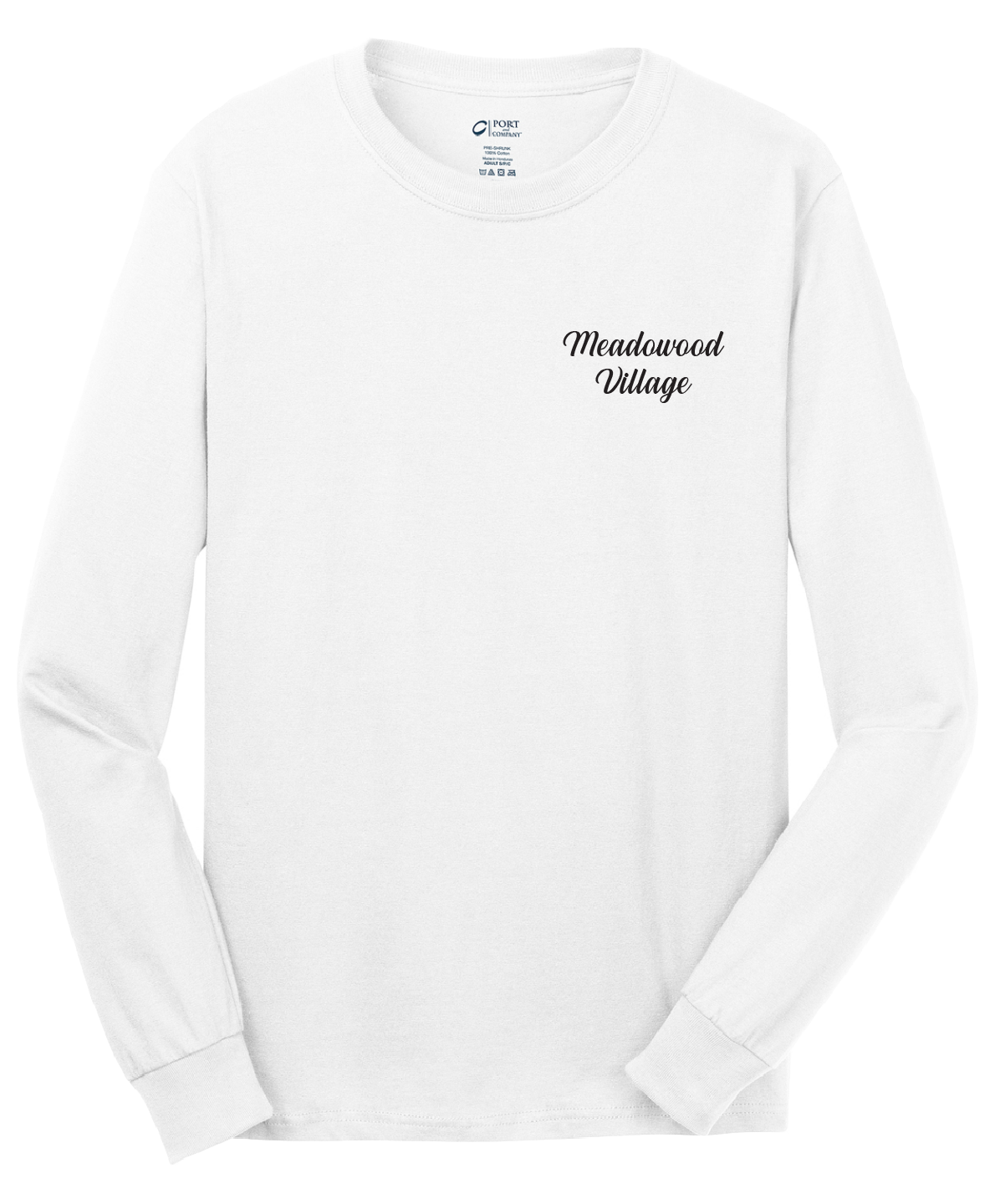 Meadowood Village - Mens - Port & Company® - Long Sleeve Core Cotton Tee