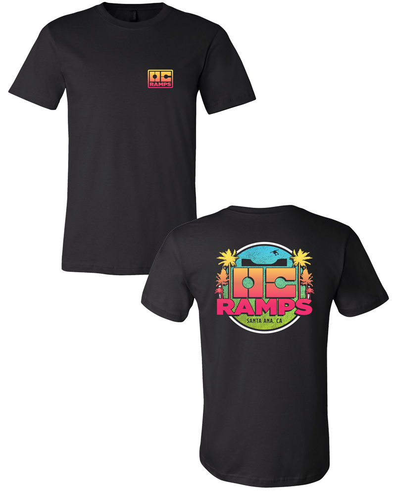 OC Ramps - Retro Palms Tee (Black)