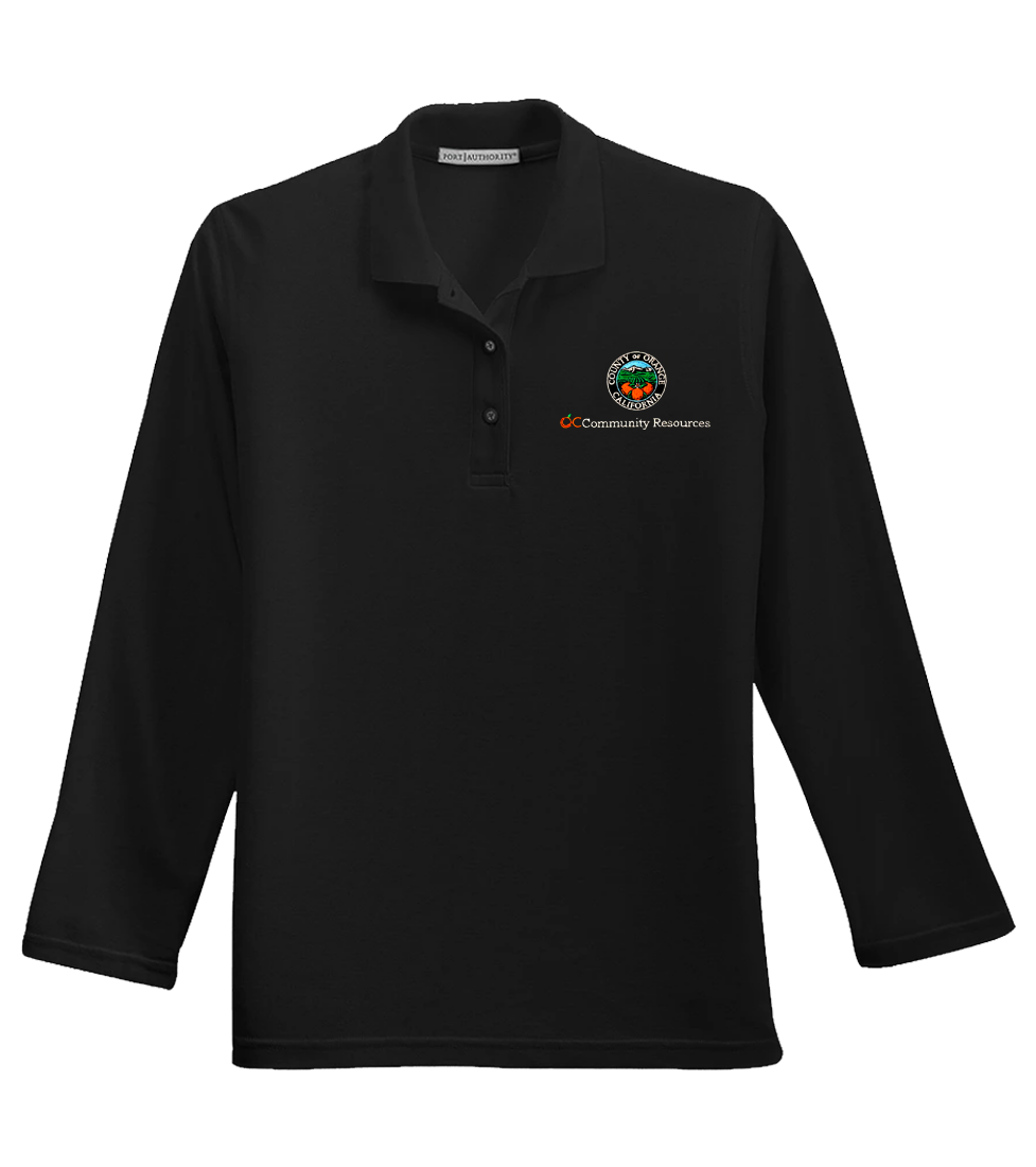 Ladies Port Authority® Silk Touch™ Long Sleeve Polo