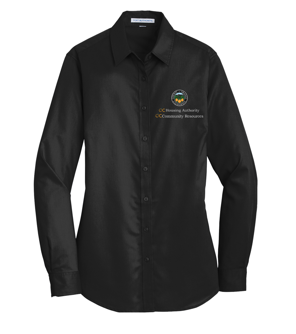 Ladies Port Authority® SuperPro™ Twill Shirt (OCHA)