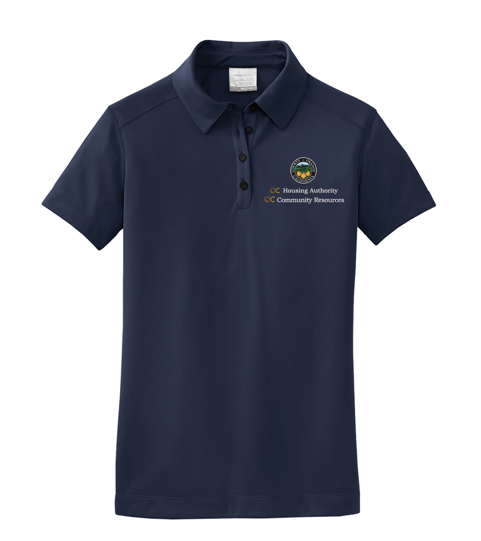 Ladies Nike Dri-FIT Pebble Texture Polo (OCHA)