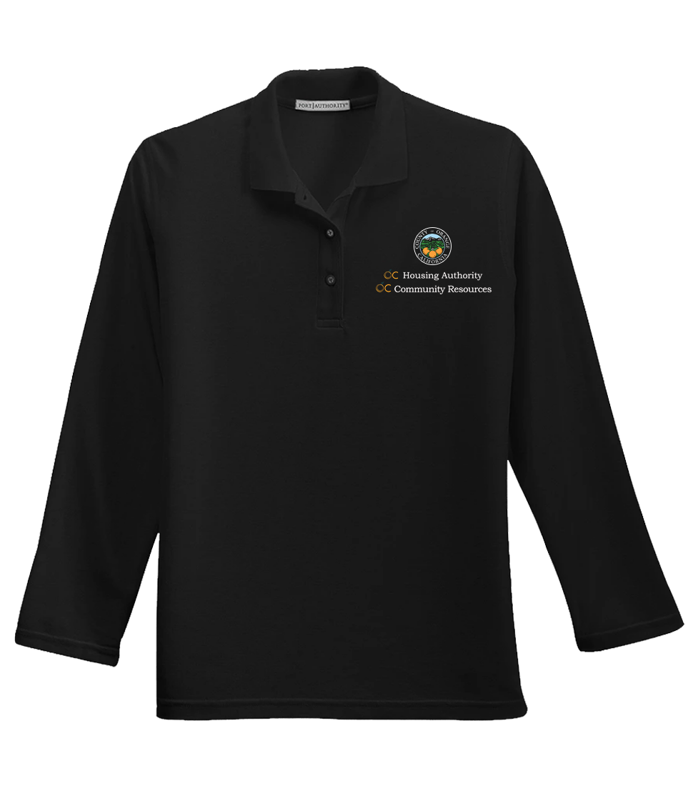 Ladies Port Authority® Silk Touch™ Long Sleeve Polo (OCHA)