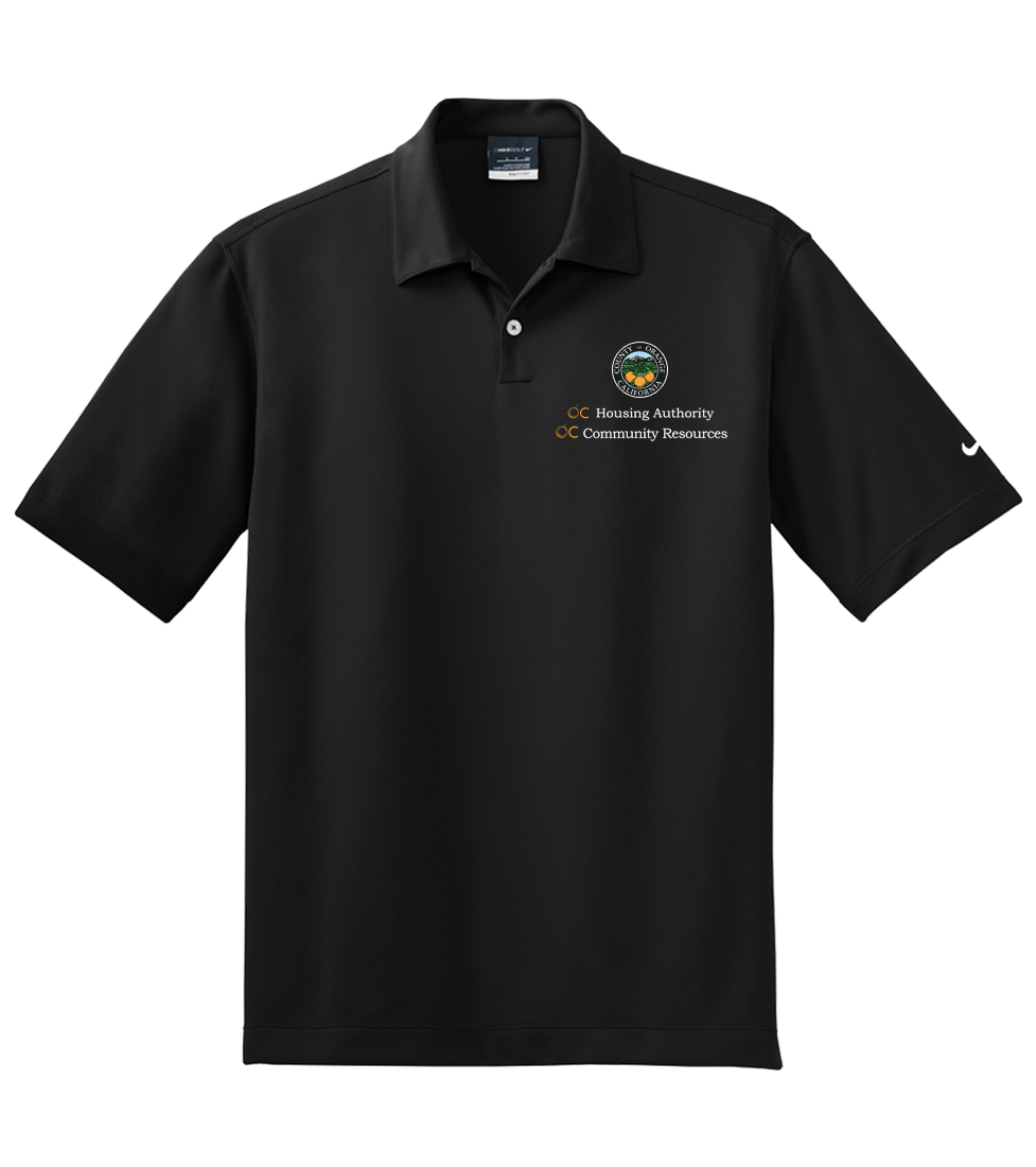 Mens Nike Dri-FIT Pebble Texture Polo (OCHA)