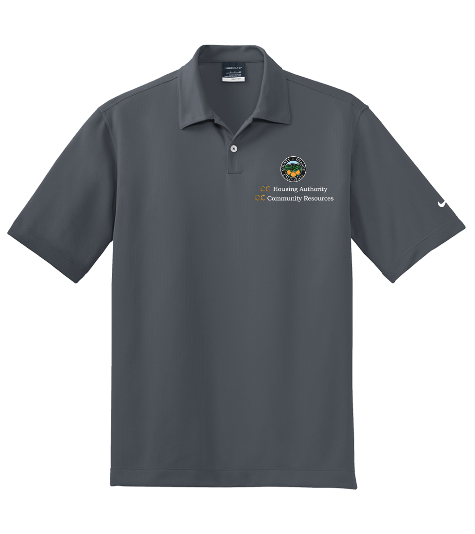 Mens Nike Dri-FIT Pebble Texture Polo (OCHA)