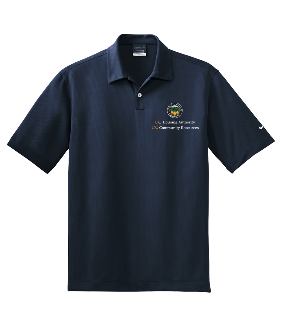 Mens Nike Dri-FIT Pebble Texture Polo (OCHA)