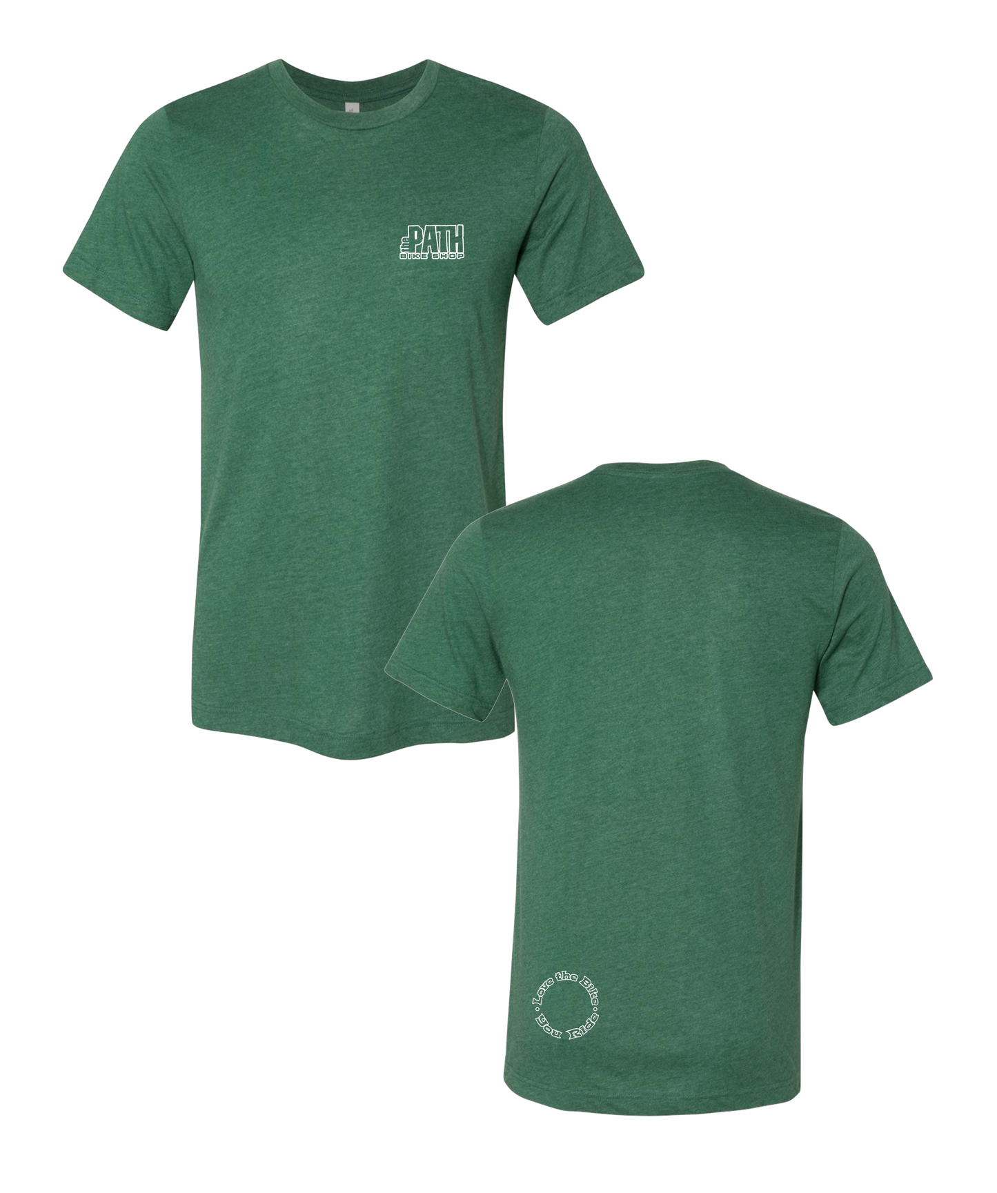 The Path - Logo Tee CVC Heather Grass Green