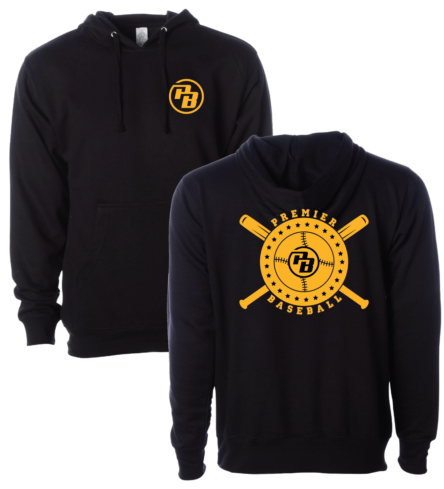 Premier Baseball Hoodie - Black