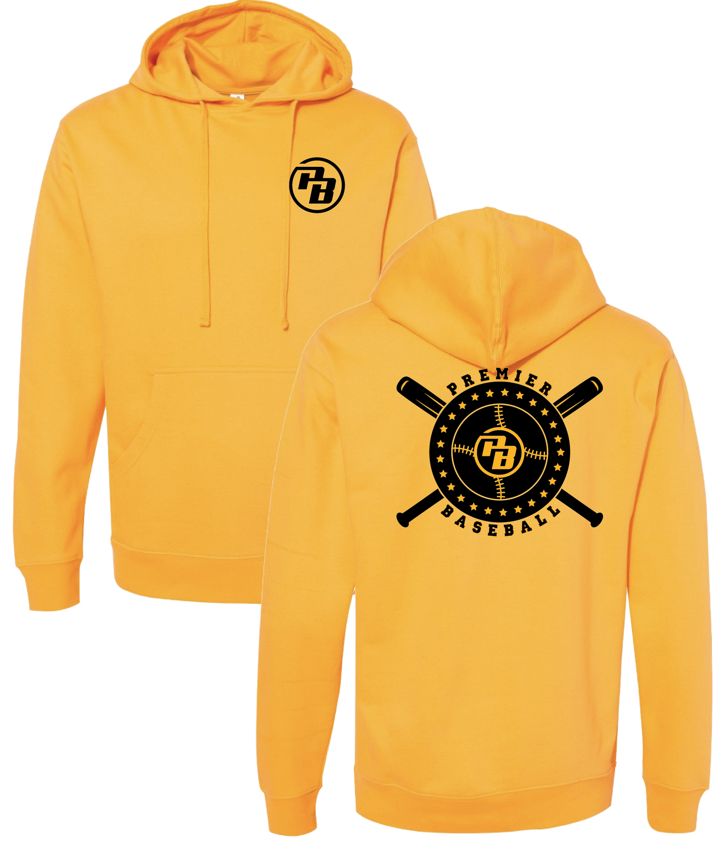 Premier Baseball Hoodie - Gold