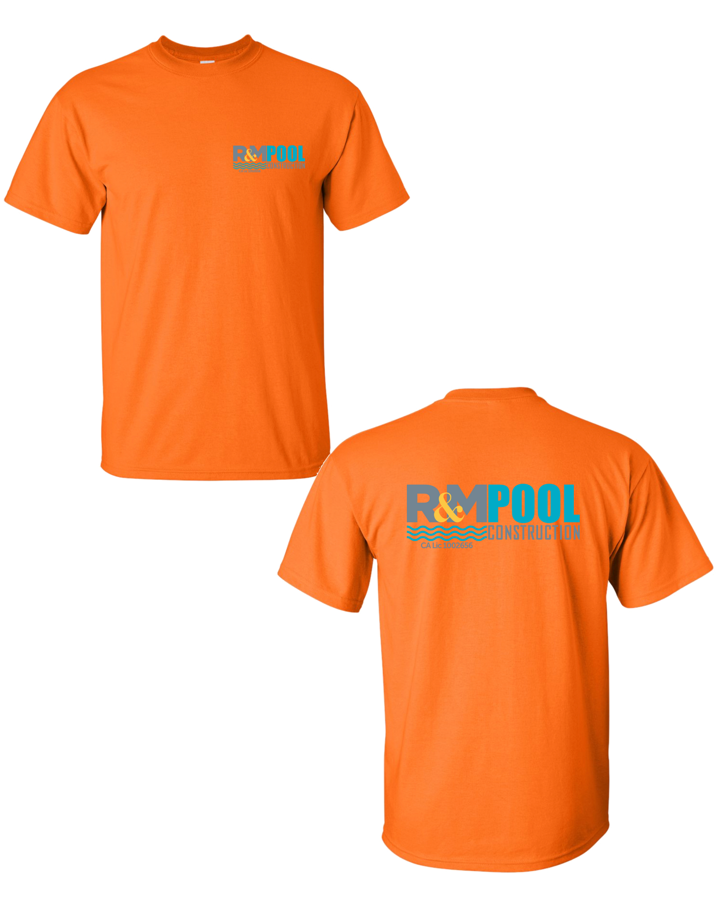 R&M - Safety Orange Heavyweight Tee