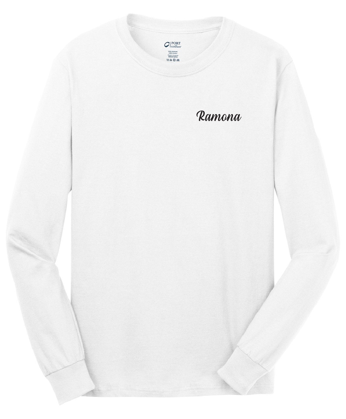 Ramona - Mens - Port & Company® - Long Sleeve Core Cotton Tee