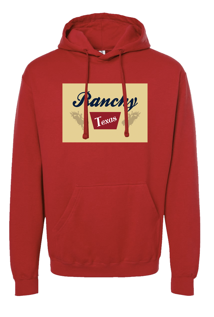 Ranchy Texas Hoodie - Full Logo Red