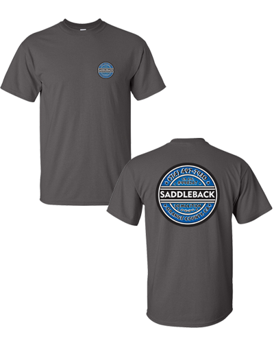 Saddleback Demo- Tee shirt (Charcoal) Hanes Beefy Tee