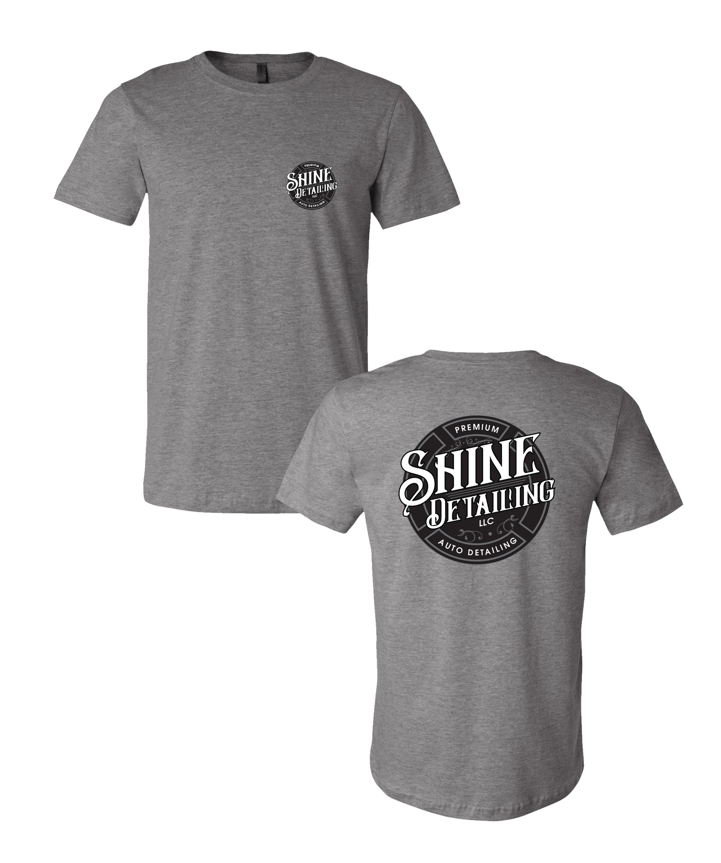 SHINE DETAILING - LOGO TSHIRT (GREY)