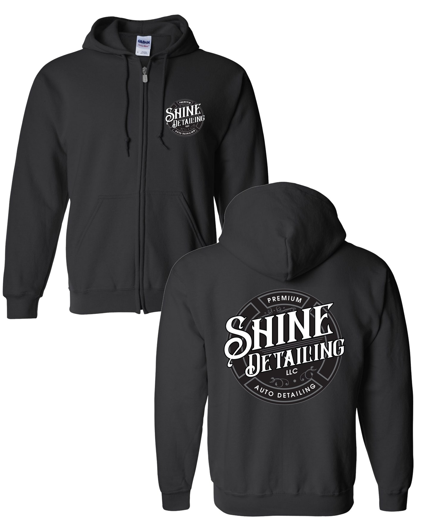 SHINE DETAILING - LOGO ZIP-HOODIE